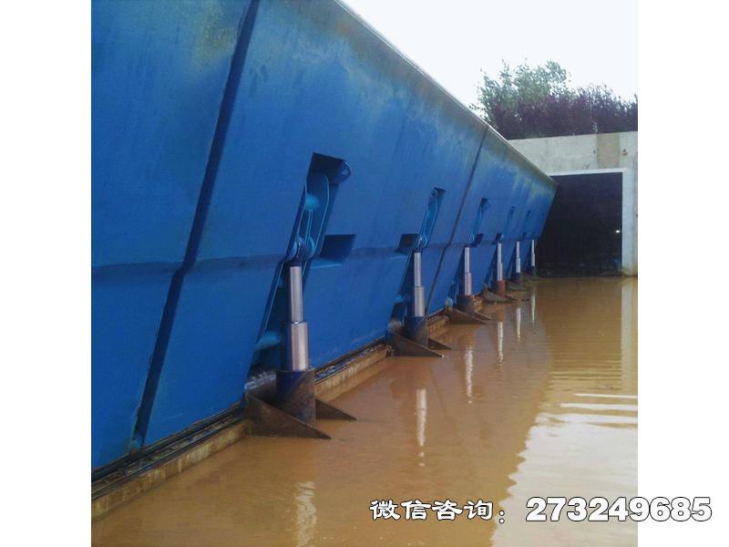 青岛底横轴液压钢坝